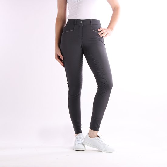 FitsT4 Siliconen Rijbroek Voor Meisjes - Volledig Bezet, Hoge Taille Met Zijzakken En Riemlussen | Comfortabel & Antislip