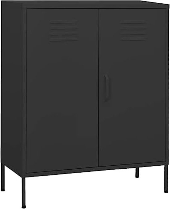 IDMarket - Dressoir met 4 deuren Dayton met antiek effect IDMarket - Dressoir met 4 deuren Dayton met antiek effect