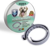 Vlooienband voor honden | grijs | 100% natuurlijk | geschikt voor alle honden | zonder schadelijke chemicaliën | teken en vlooien| tot 6 maanden geur afgifte | Waterproof | anti allergie | veilig voor uw gezin