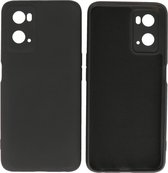 Hoesje Geschikt voor OPPO A76 4G - Fashion Telefoonhoesje Backcover - Siliconen Hoesje - Zwart