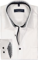 CASA MODA comfort fit overhemd - popeline - wit - Strijkvriendelijk - Boordmaat: 42