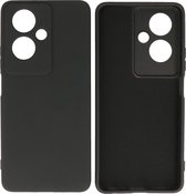 Hoesje Geschikt voor OPPO A79 5G - Fashion Telefoonhoesje Backcover - Siliconen Hoesje - Zwart