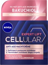 Bol.com NIVEA CELLular Expert Lift Anti-Age Nachtcrème - Alle huidtypen - Met Bakuchiol en Hyaluronzuur - 50 ml aanbieding