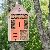 insectenhotel / Design insectenhotel met natuurlijke materiaal - Voor bijen, lieveheersbeestjes en vlinders - Om op te hangen ,8 x 31 x 10 cm