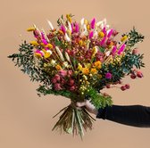 Roselin Deco - Droogboeket Linda - kleurrijke droogbloemen