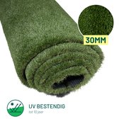 Bol.com Green Turtle Kunstgras - Grastapijt - 200x300cm - 30mm - CENTRAL PARK LUXURY - Artificieel Gras - Grastapijt voor buiten... aanbieding