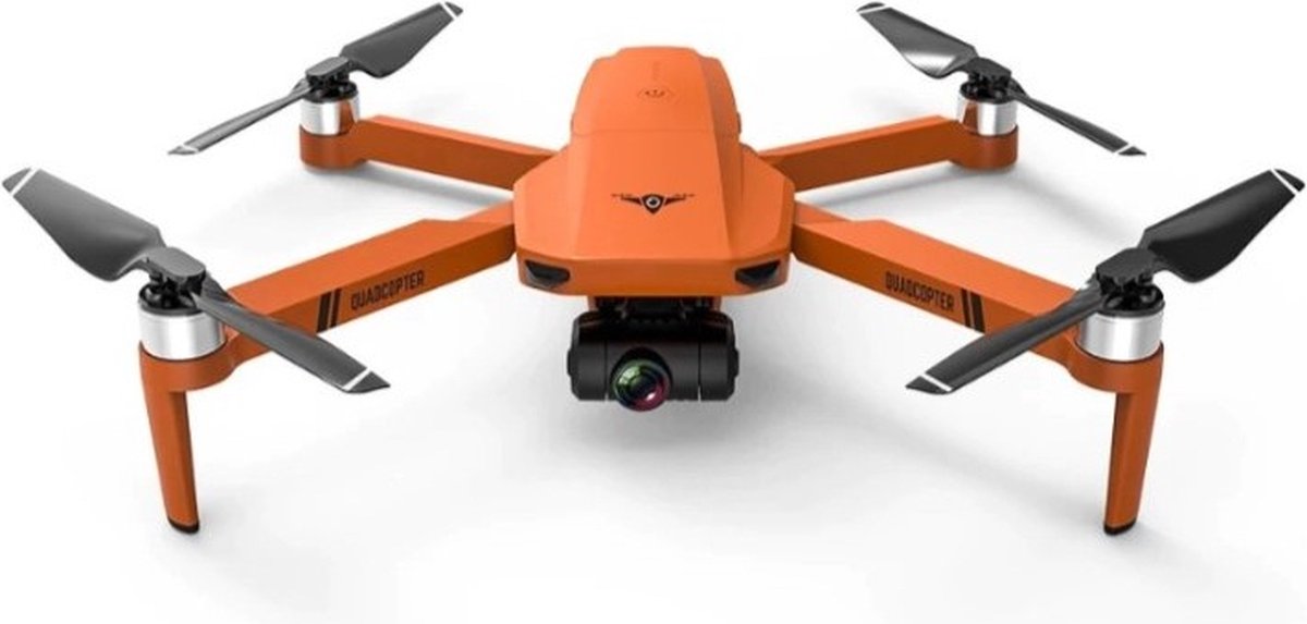 LUXWALLET Libra4 Pro – FPV Drone Quadcopter - 25.2Km/h – WiFI GPS 1.2 KM – 2-As Gimbal - Full HD Camera - Oranje