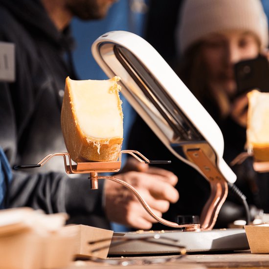 Boska Raclette Quattro Beton - Kaasraclette - Award winnaar - Wit Keramiek - 220V — afbeelding 3