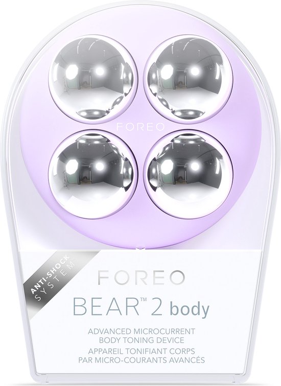 FOREO BEAR™ 2 Body microcurrent versteviging voor het hele lichaam met 10 intensiteiten en 2 microcurrent patronen, Lavender