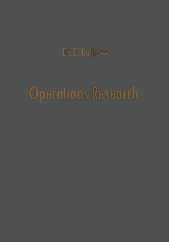 Operations Research - cover