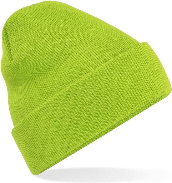 Finnacle - Beanie - Muts - Gehaakte - Hippe muts - Wintermuts - Winter accessoire - Koud hoofd - Neon groen