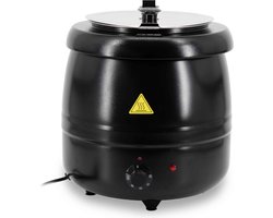 HCB® - Professionele Horeca Soepketel - 10 liter - 230V - Elektrisch - Warmhoudketel - soep ketel - 32x32x36 cm (DxBxH) - 9 kg - 7056