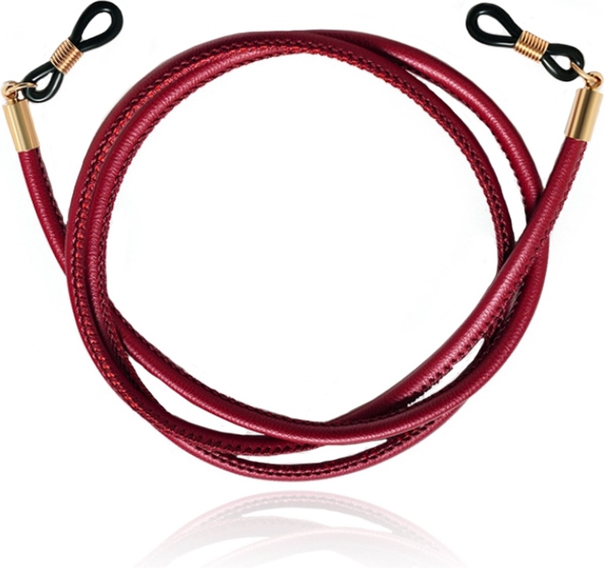 LGT Jewels Rood PU Leren Koord voor Zonnebril of Leesbril