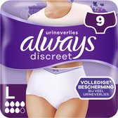 Always Discreet - Incontinentiebroekjes - Bij Urineverlies Dames - L - 9 Broekjes