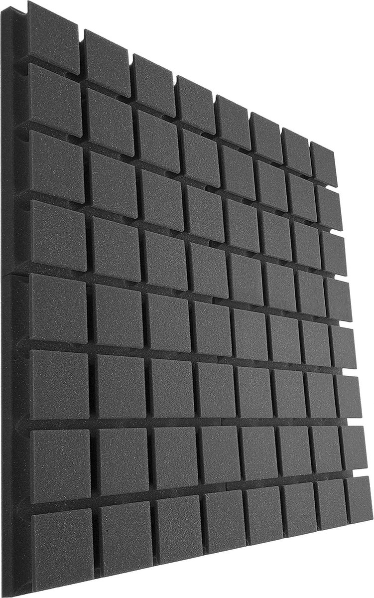 Geluiddempende bekleding - Isolatieplaten - akoestisch schuim, ideaal voor geluidsstudio, tv-kamer, kinderkamer, kantoor en podcast 12 Stuks