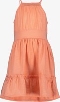 TwoDay meisjes jurk spaghettibandjes koraal roze - Maat 110/116