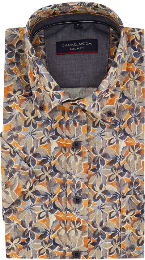 Casa Moda - Heren Overhemd - 944202500 - 450 Tangerine Tango