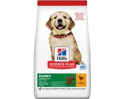 4x Hill's Science Plan Large Breed Puppyvoer met Kip 2,5kg