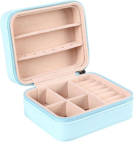 Kleine Sieradendoos - Juwelendoos - Opbergbox - Luxe Sieradendoosje Voor Op Reis - Compacte Sieraden Box - Opbergdoosjes met deksel klein