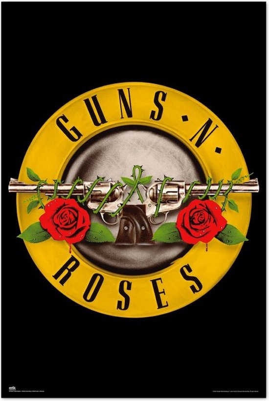 Guns and Roses poster - Axl - Duff - Hard rock - Logo - 61 x 91.5 cm.