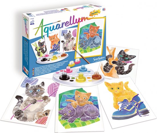 Recharge Aquarellum Junior Nymphes - 4 Cartes à Peindre à L'Aquarelle Magique, Activité Manuelle Enfants à Partir De 8 Ans - Fabriqué En France - 11