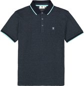 GARCIA Heren Polo Blauw - Maat XXL