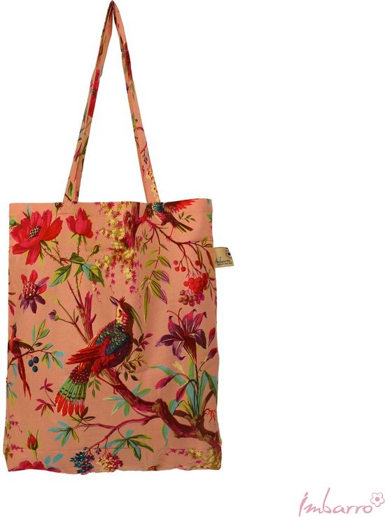 Imbarro Easybag - Shopper - Tas - Vouwtasje - Katoen - Paradise - Pink