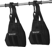 KRATØX Hanging Ab Straps - Premium Ab Sling - Buikspiertraining - Workout Straps met Vulling voor Hangen - Leg Raise - Ab Bandjes voor Pull-Up Bar