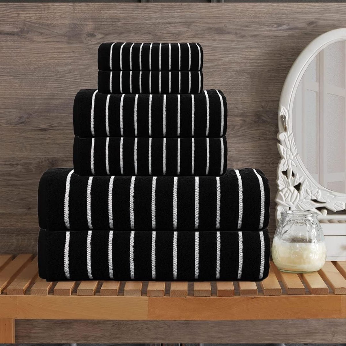 Luxe handdoekenset van katoen 6-Piece