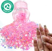 Chunky Glitters (Roze) [Volume 8g - Festival Glitter Outfit Nagel Decoratie Versiering - Manicure Kunstnagels Nepnagels Acryl Nagels - Kinderen Volwassenen Dames Glitters]