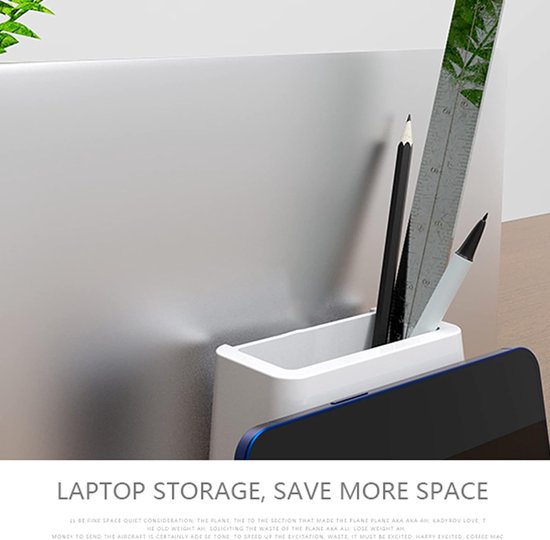 Organiseur de bureau – Plumier – Porte-stylo – Support de tablette – Table de support de téléphone – Convient pour : tablette et téléphone – Wit