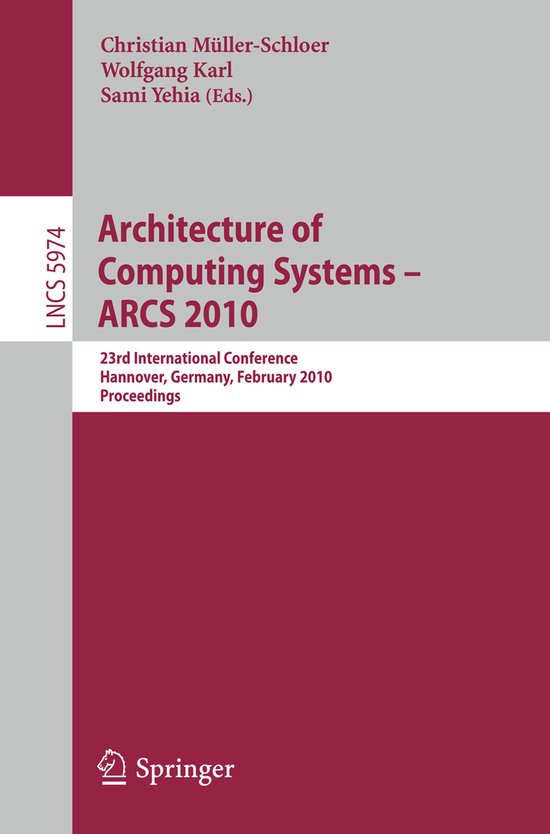Architecture of Computing Systems--ARCS 2010 - cover
