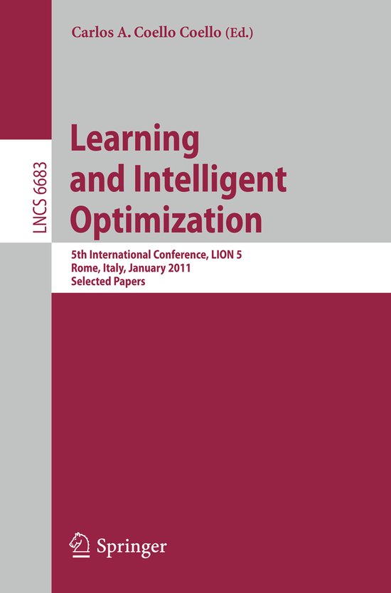 Learning and Intelligent Optimization - cover