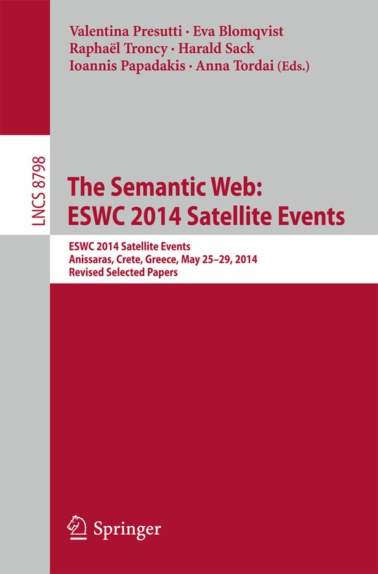 The Semantic Web: ESWC 2014 Satellite Events - cover