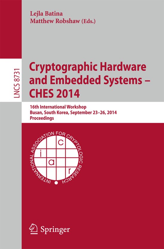 Cryptographic Hardware and Embedded Systems CHES 2014 - cover