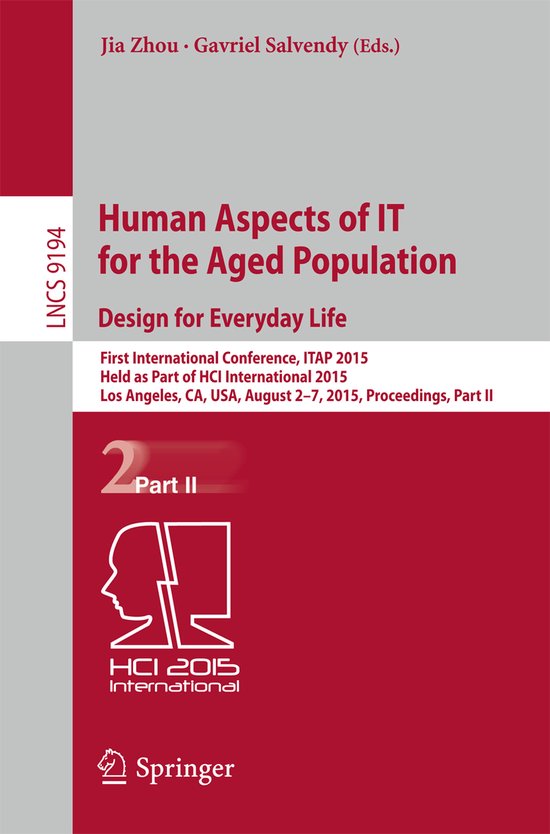 Human Aspects of IT for the Aged Population Design for Every ... - cover