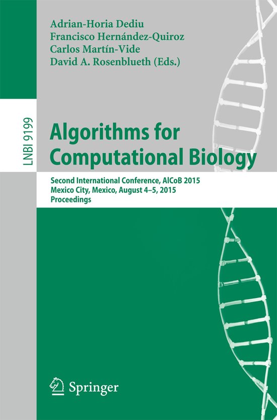 Algorithms for Computational Biology - cover