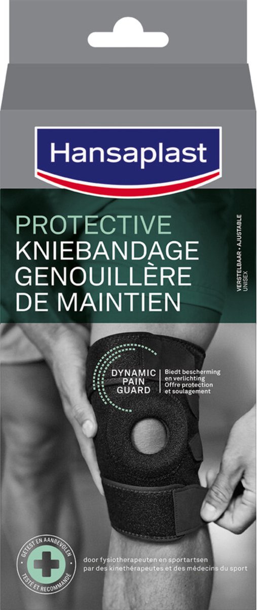 Hansaplast Sport Verstelbare Neopreen Kniebandage - 6 x - Voordeelverpakking