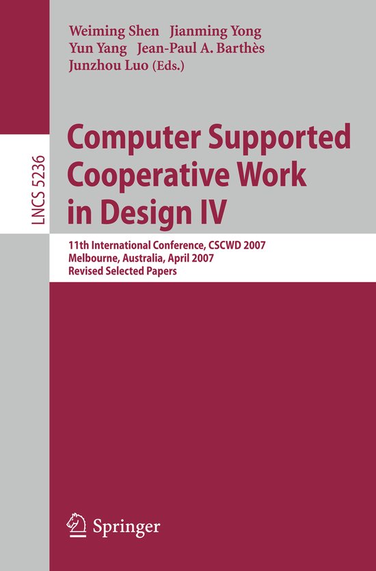 Computer Supported Cooperative Work In Design Iv - cover