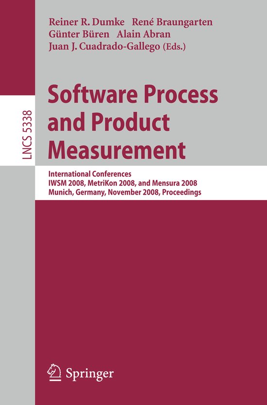 Software Process and Product Measurement - cover