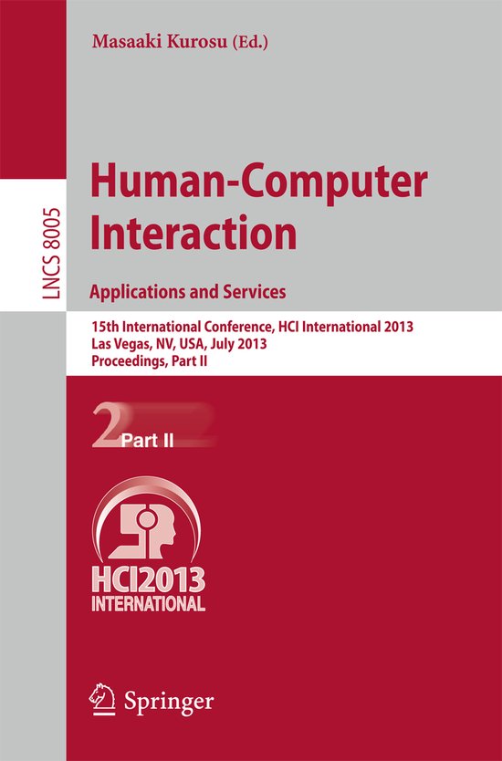 Human-Computer Interaction: Applications and Services - cover