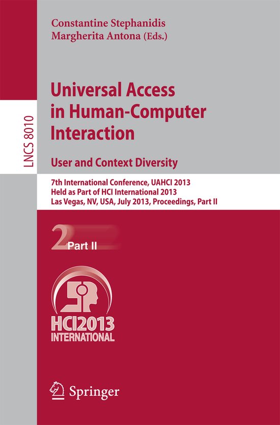 Universal Access in Human-Computer Interaction: User and Con ... - cover