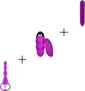 Happy Tears - Egg Vibrateur Bundle - Vibrateurs pour femmes et hommes - Vibromasseur de prostate - Stimulateur de clitoris et de point G
