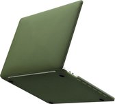 Laptophoes - Geschikt voor MacBook Pro 13 inch Hoes Case - A1706, A1708 (2017) - Diep Groen