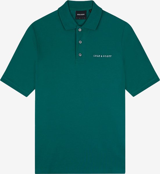 Embroidered Polo T-Shirt- Groen - S