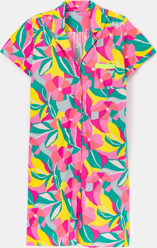 Robe Lords x Lilies Sleep, fleurs multicolores - taille XXL