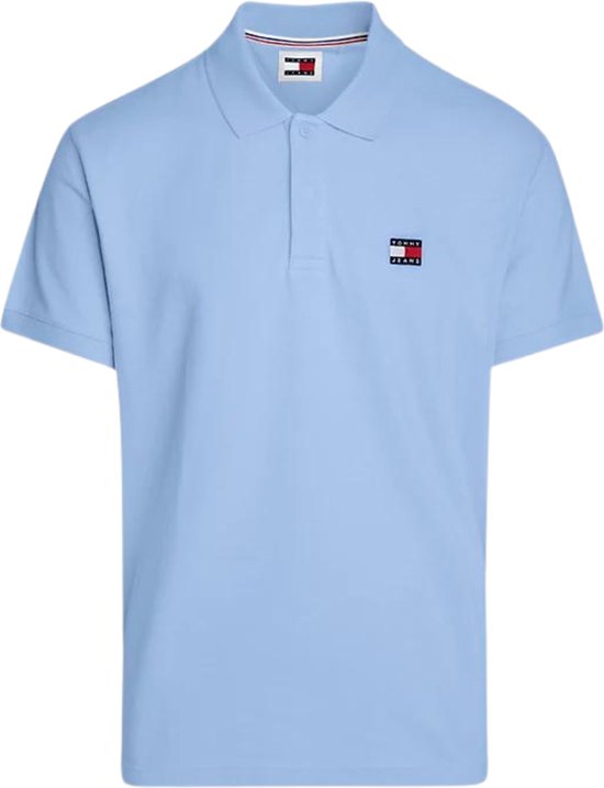 Tommy Hilfiger TJM Regular Badge Polo Heren - Lichtblauw - Maat S