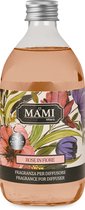 Mami Milano® Navulling voor bloem geurverspreider Rose in Fiore 500ml - Huisparfum - Interieur parfum - Luxe verpakking - Geurstokjes - Diffuser