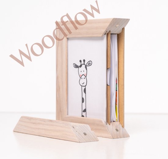 Woodflow Frameflip houten wissellijst - A6 Wit