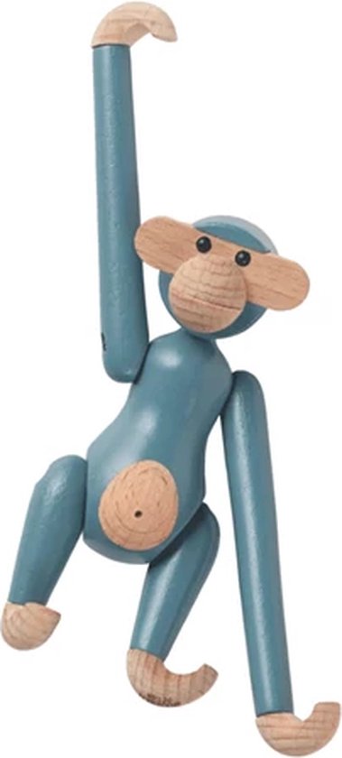Kay Bojesen coloured monkey mini H9.5cm blauw